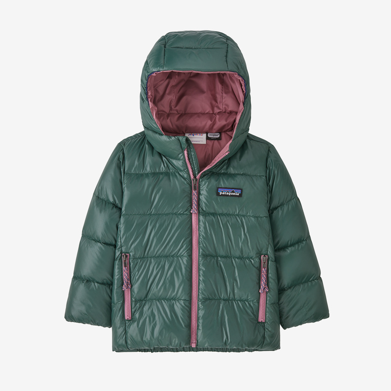 Patagonia Baby Hi-Loft Down Sweater Hoody - Pinyon Green