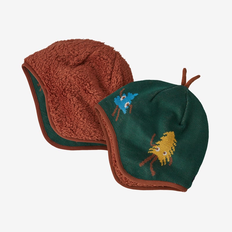 Patagonia Baby Reversible Beanie - Joshua and Friends Knit: Pinyon Green