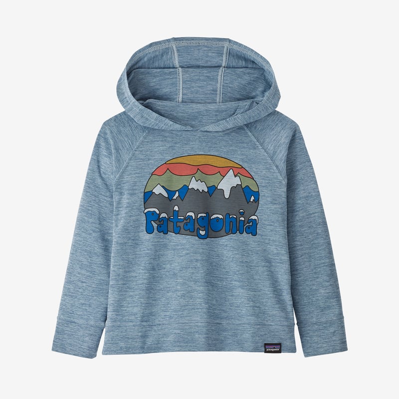 Patagonia Baby Capilene® Cool Daily Hoody - Fitz Roy Flurries: Steam Blue X-Dye