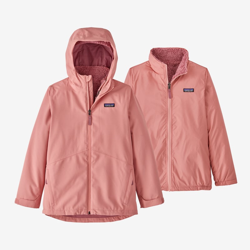 Patagonia Girls' 4-in-1 Everyday Jacket - Sunfade Pink