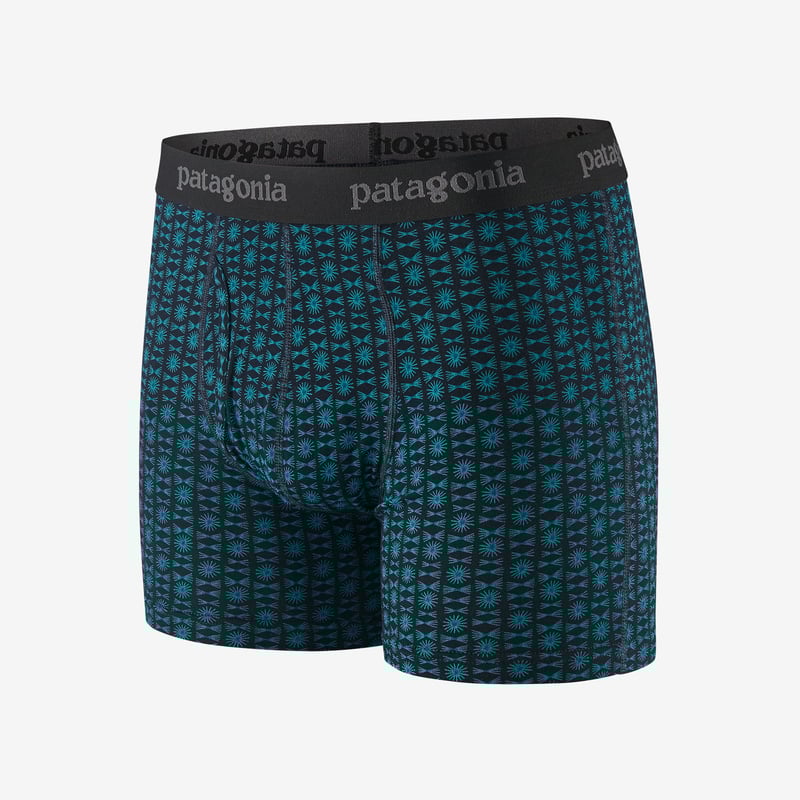 Patagonia Men's Essential Boxer Briefs - 3" - Aligned: Pitch Blue