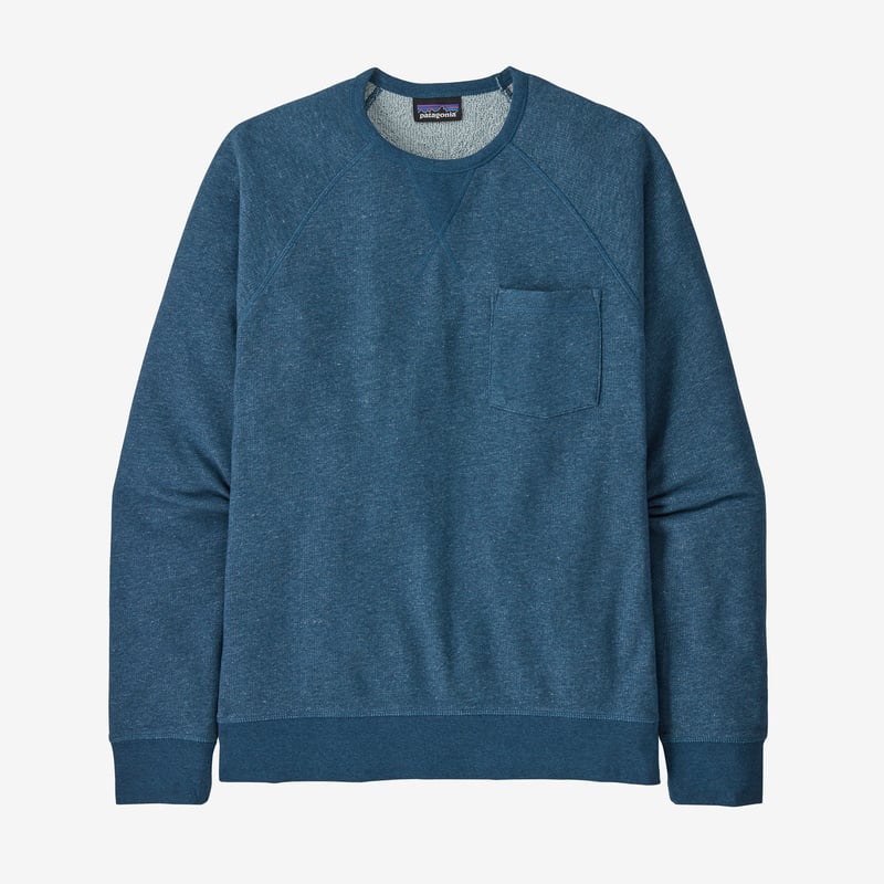 Patagonia Men's Mahnya Fleece Crewneck Sweatshirt - Wavy Blue