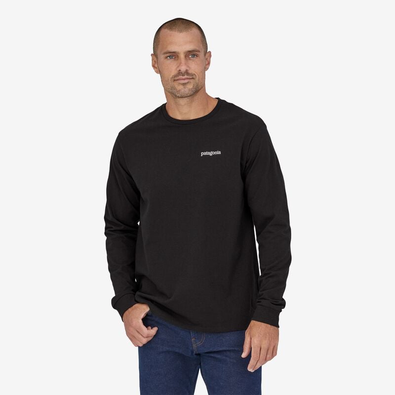 Patagonia Men's Long-Sleeved Fitz Roy Horizons Responsibili-Tee® - Black