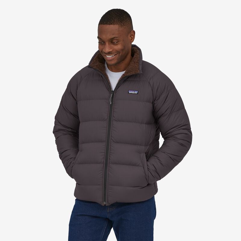 Patagonia Men's Reversible Silent Down Fleece Jacket - Ink Black