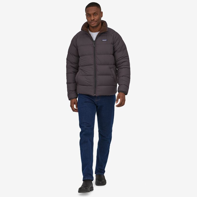 Patagonia Men's Reversible Silent Down Fleece Jacket - Ink Black