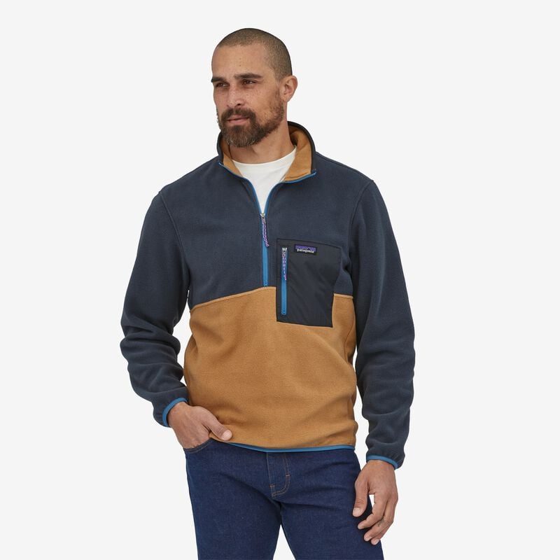 Patagonia Men's Microdini 1/2-Zip Fleece Pullover - Nest Brown