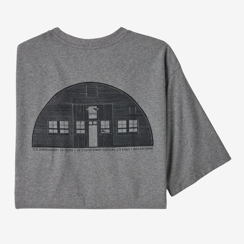 Patagonia Men's FCD 25 Years Pocket Responsibili-Tee® - Quonset: Gravel Heather
