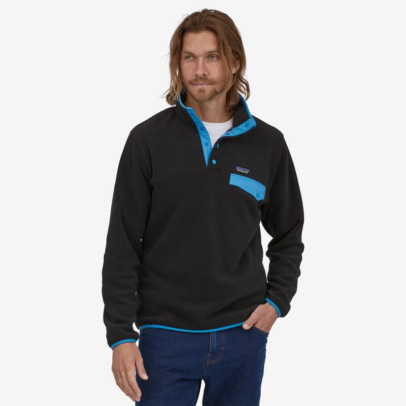 Patagonia Men's Lightweight Synchilla® Snap-T® Fleece Pullover - Black