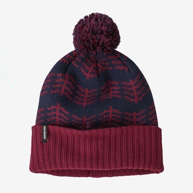 Patagonia Powder Town Beanie - Evergreen Growth: Wax Red