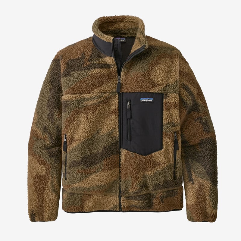Patagonia Men's Classic Retro-X® Fleece Jacket - Kansas Sky: Classic Tan