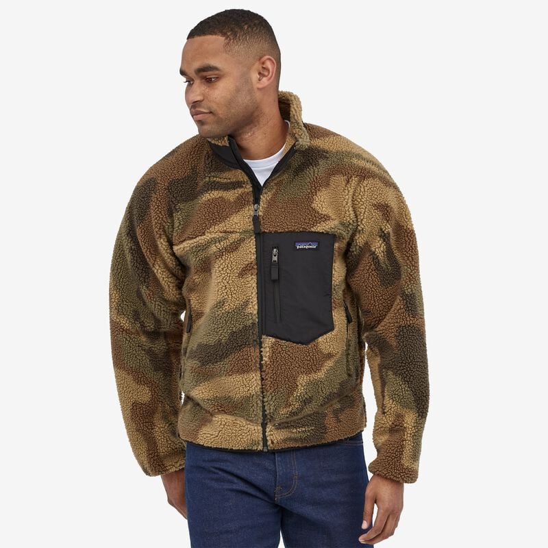 Patagonia Men's Classic Retro-X® Fleece Jacket - Kansas Sky: Classic Tan