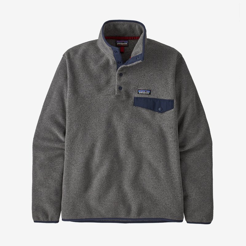 Patagonia Men's Lightweight Synchilla® Snap-T® Fleece Pullover - Nickel