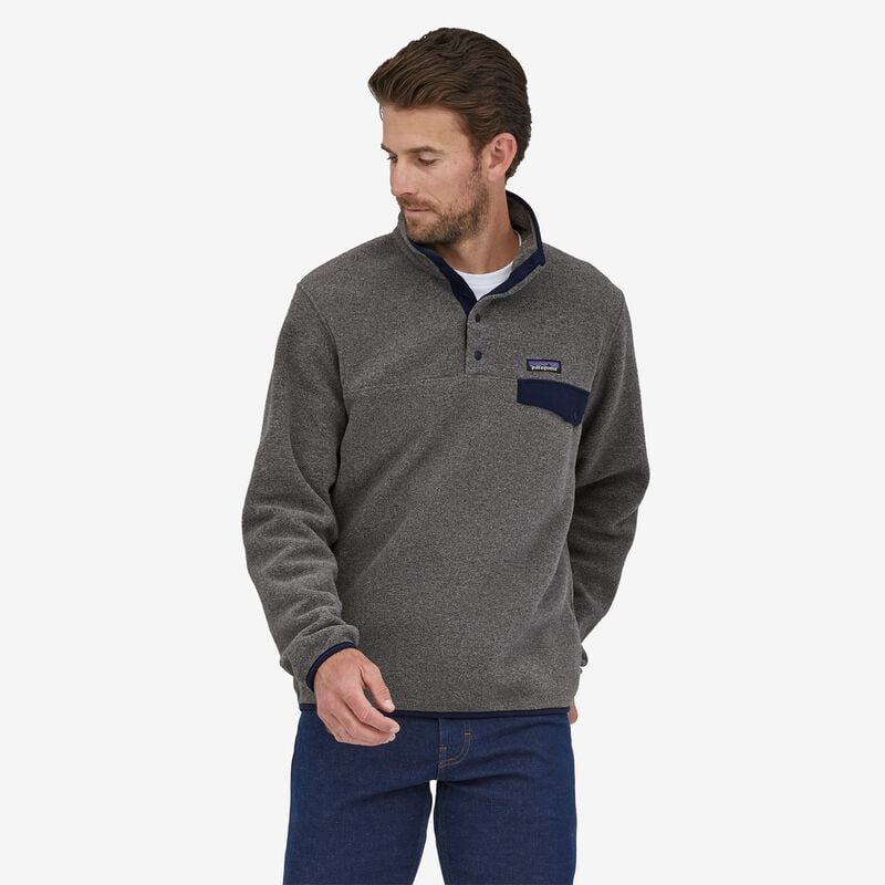 Patagonia Men's Lightweight Synchilla® Snap-T® Fleece Pullover - Nickel
