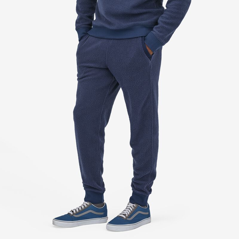 Patagonia Men's Shearling Fleece Pants - New Navy