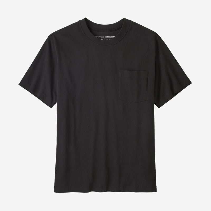 Patagonia Men's Cotton in Conversion Midweight Pocket Tee - Black