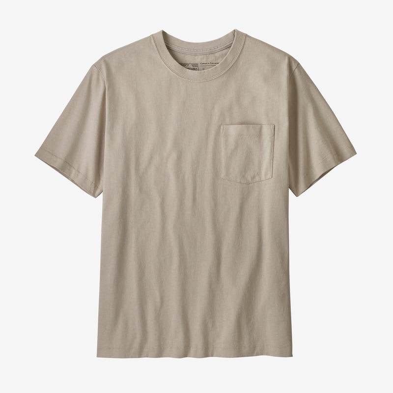 Patagonia Men's Cotton in Conversion Midweight Pocket Tee - Pumice
