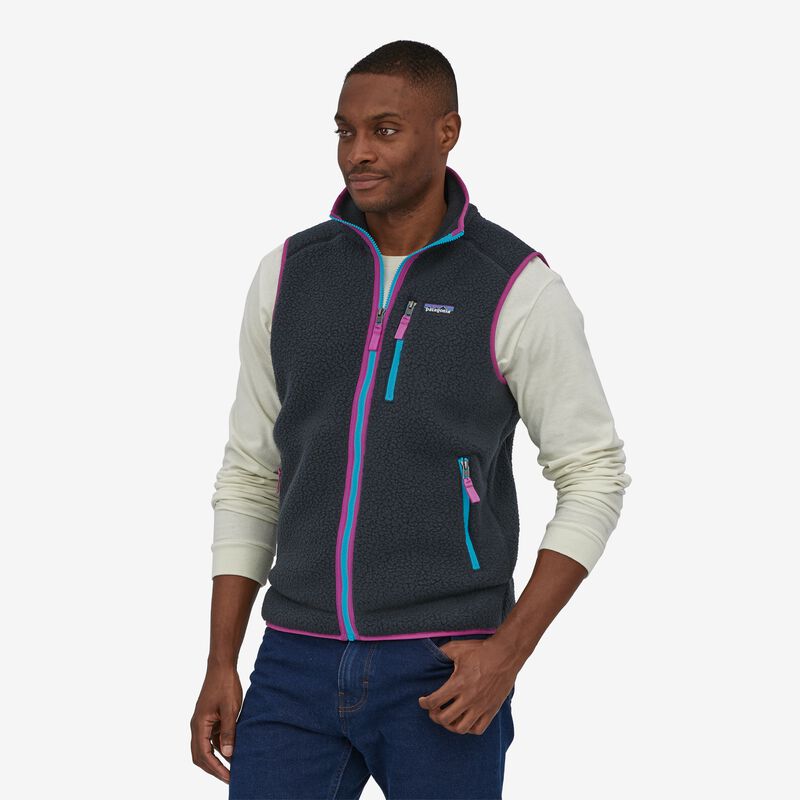 Patagonia Men's Retro Pile Fleece Vest - Pitch Blue