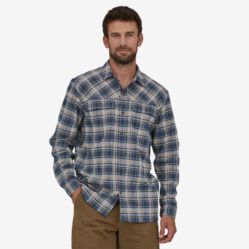 Patagonia Men's Light Farrier's Shirt - Arroyo Plaid: Stone Blue