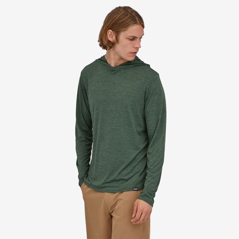 Patagonia Men's Capilene® Cool Daily Hoody - Pinyon Green - Hemlock Green X-Dye