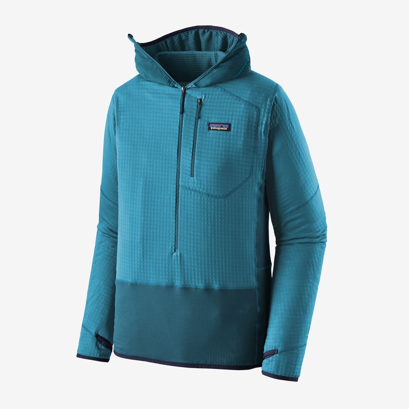 Patagonia Men's R1® Fleece Pullover Hoody - Wavy Blue