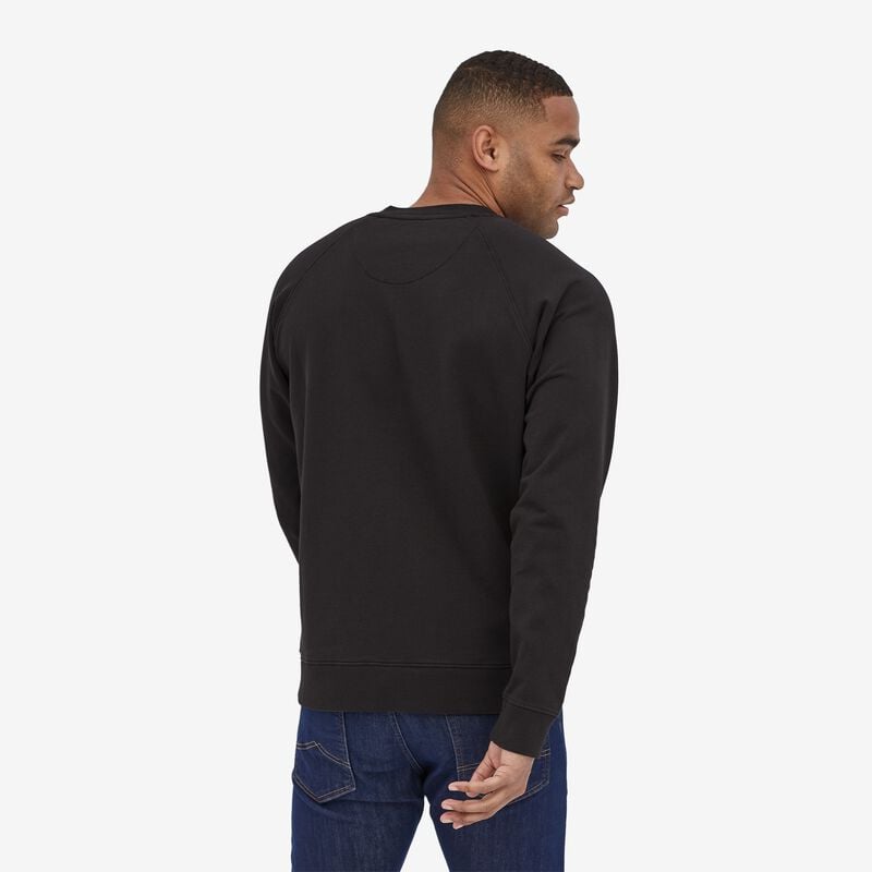 Patagonia Men's Alpine Icon Regenerative Organic Cotton Certified™ Crew Sweatshirt - Black