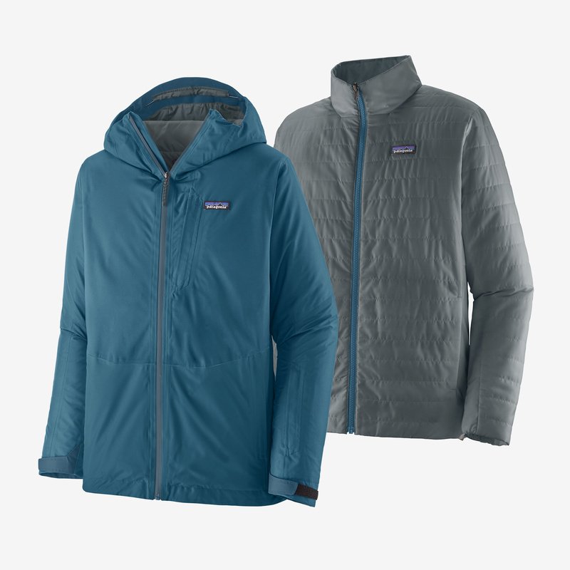 Patagonia Men's 3-in-1 Powder Town Jacket - Wavy Blue