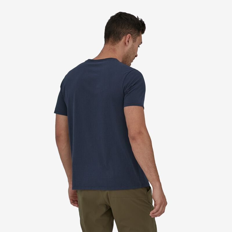 Patagonia Flying Fish Felt Patch Organic Pocket T-Shirt - Hemlock Green