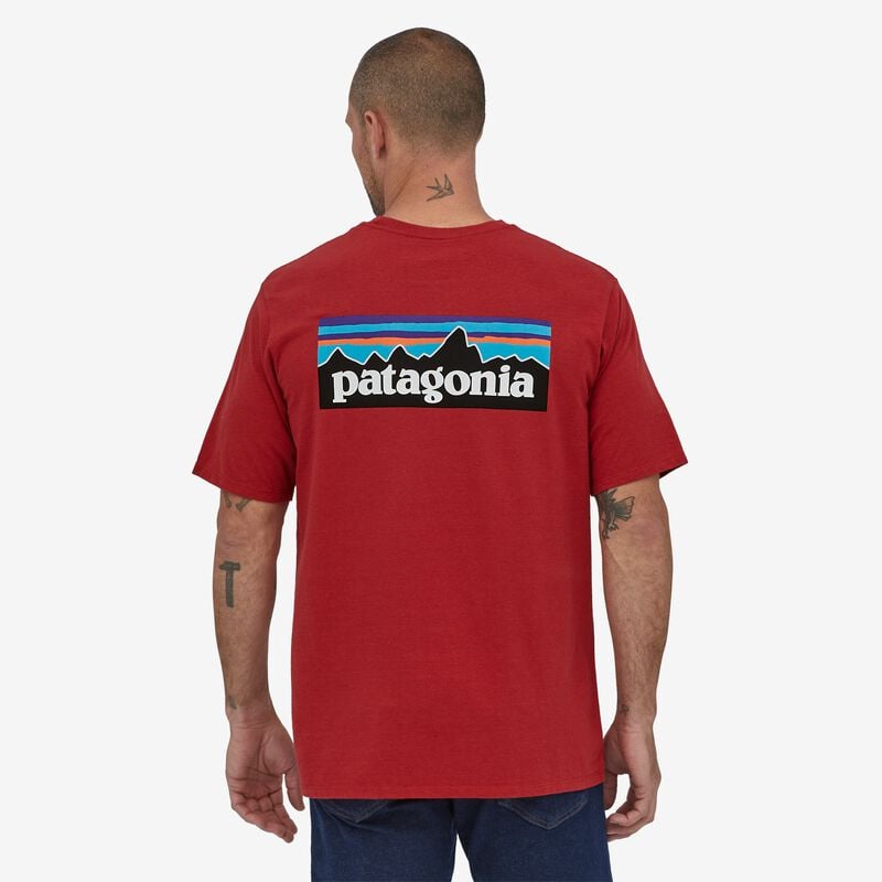 Patagonia Men's P-6 Logo Responsibili-Tee® - Sumac Red