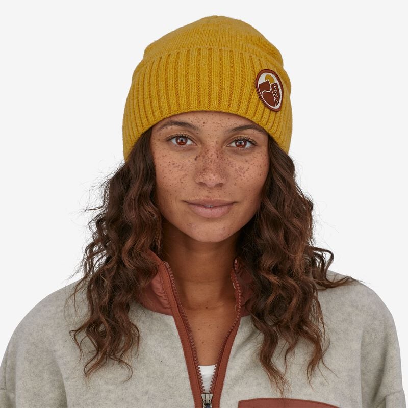 Patagonia Brodeo Beanie - Slow Going Patch: Cabin Gold