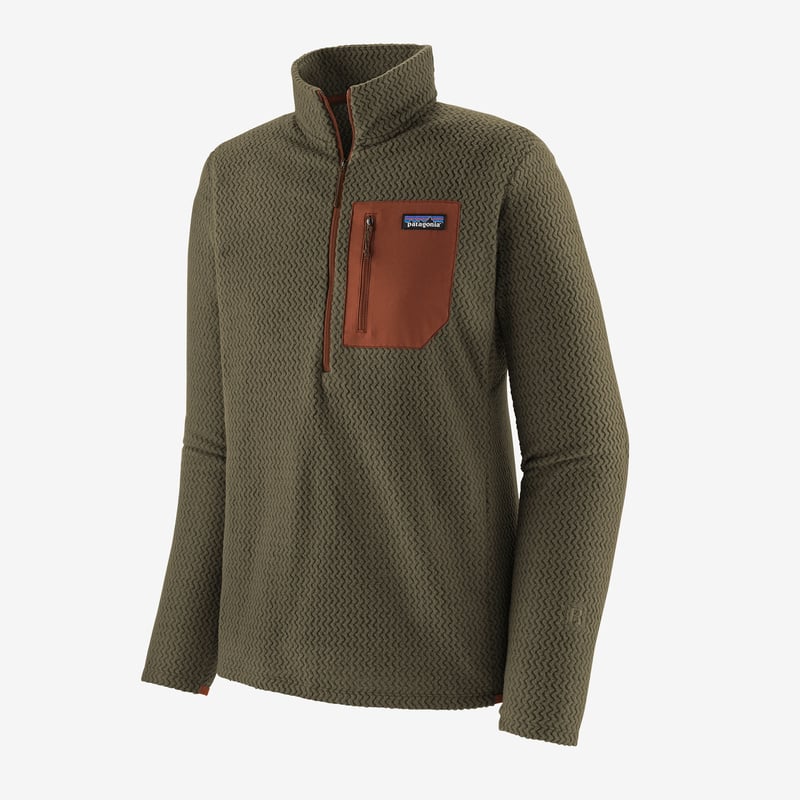 Patagonia Men's R1® Air Zip-Neck - Basin Green