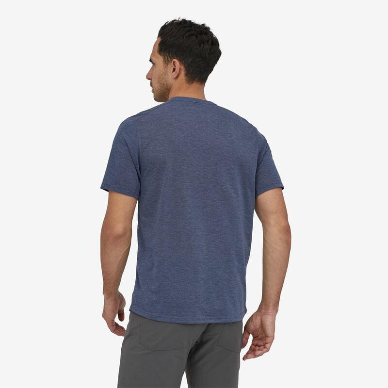 Patagonia Men's Capilene® Cool Trail Shirt - Furrow Stripe: Plume Grey