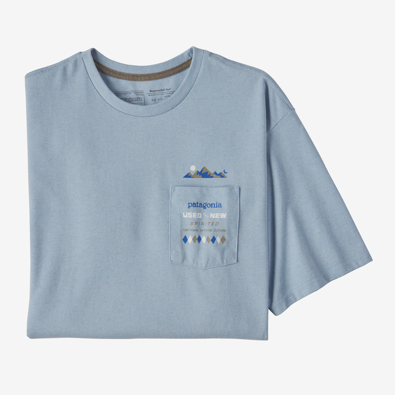 Patagonia Men's Spirited Seasons Pocket Responsibili-Tee® - Steam Blue