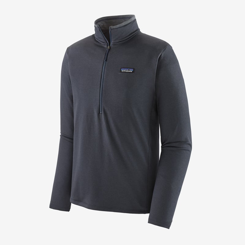 Patagonia Men's R1® Daily Zip-Neck - Smolder Blue - Light Smolder Blue X-Dye