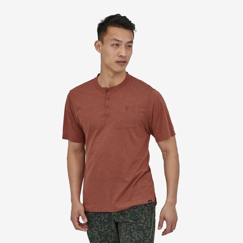 Patagonia Men's Capilene® Cool Trail Bike Henley - Sisu Brown