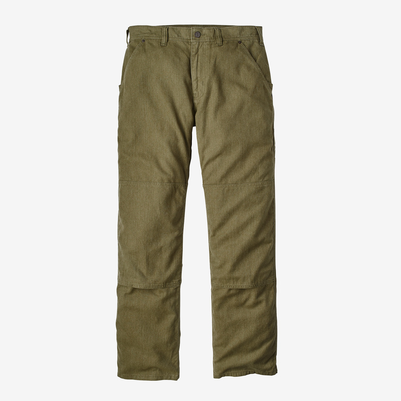 Patagonia Men's All Seasons Hemp Canvas Double Knee Pants - Short - Fatigue Green