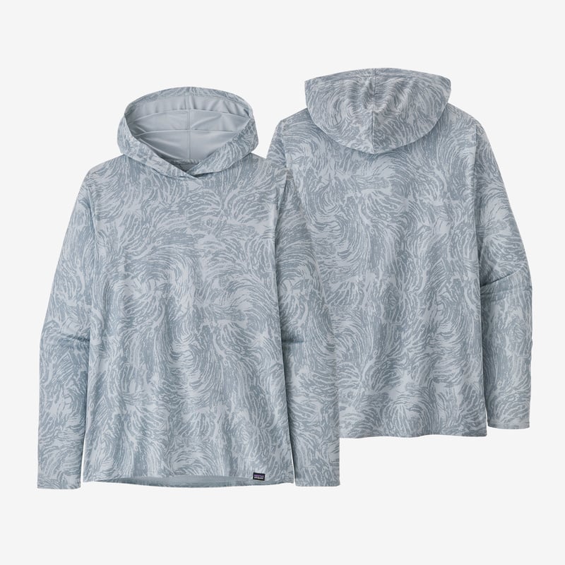Patagonia Men's Capilene® Cool Daily Graphic Hoody - Relaxed Fit - Rocksand: Stainless