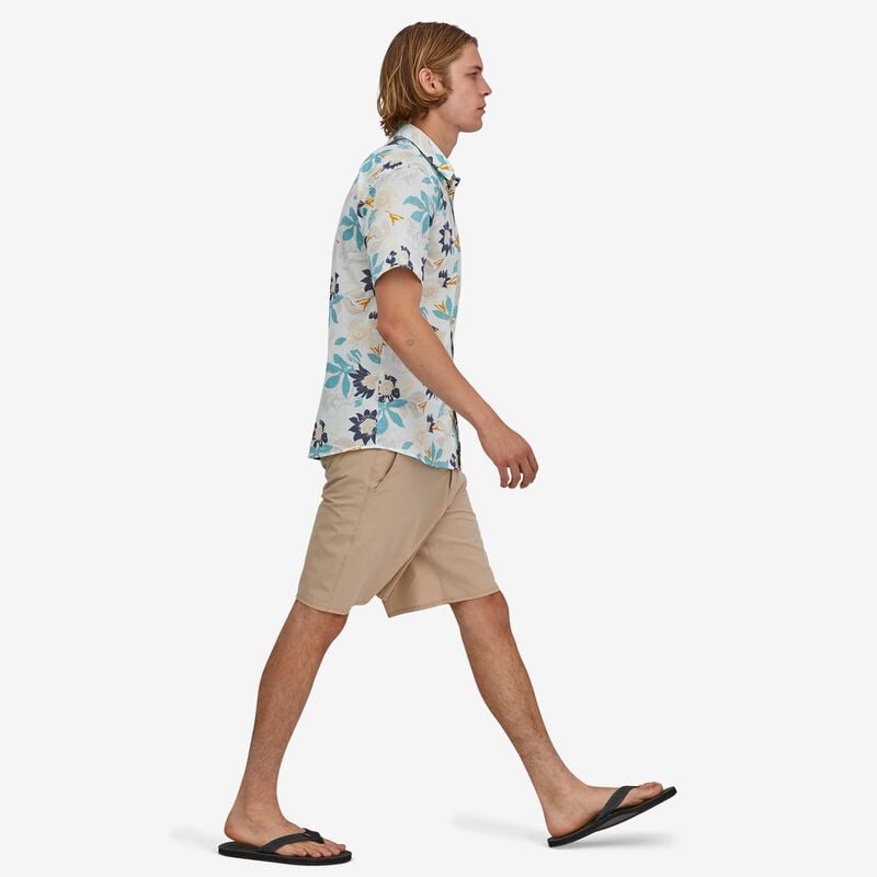 Patagonia Men's Malihini Pataloha® Shirt - Jellyfish Flower: Hawk Gold