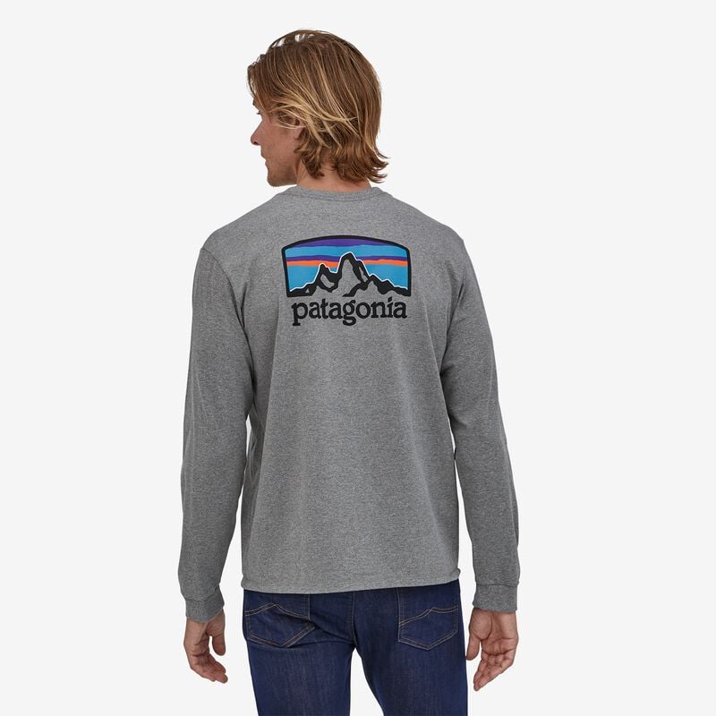Patagonia Men's Long-Sleeved Fitz Roy Horizons Responsibili-Tee® - Moray Khaki