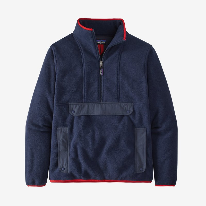 Patagonia Synchilla® Fleece Anorak - New Navy w/Smolder Blue