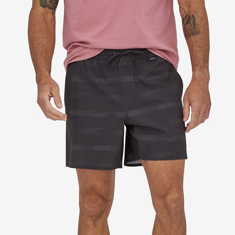 Patagonia Men's Hydropeak Volley Shorts - 16" - Marine Fog: Ink Black