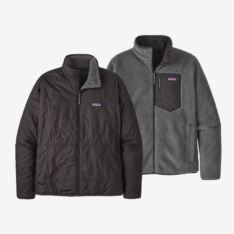 Patagonia Men's Reversible Woolyester Pile Fleece Jacket - Ink Black