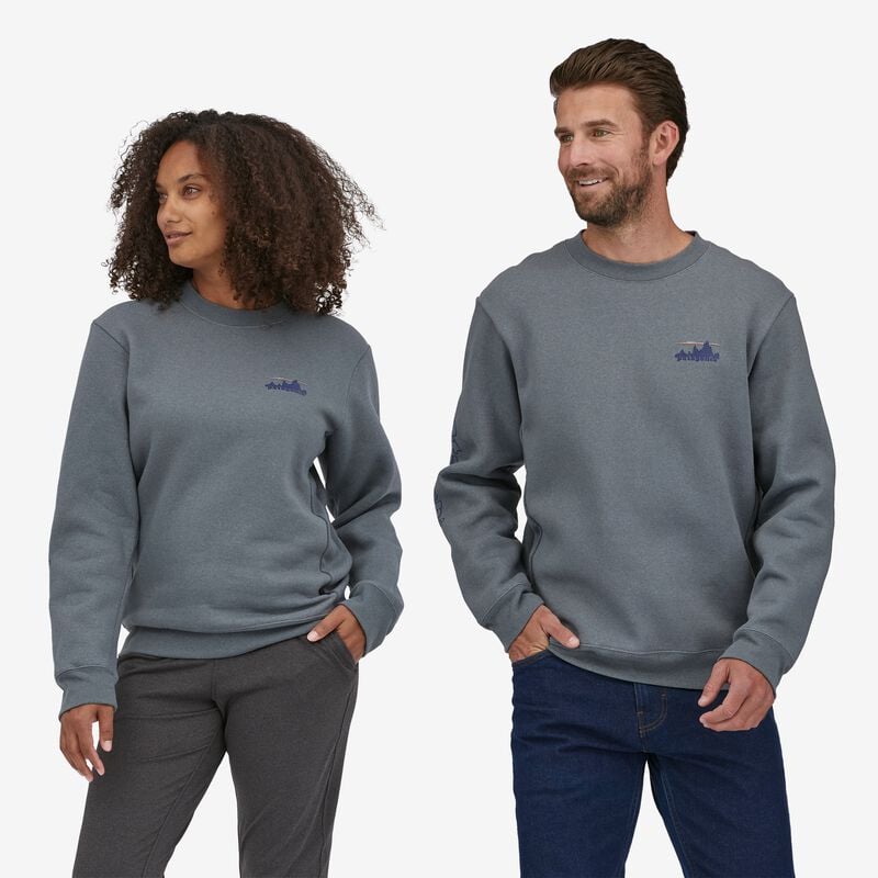 Patagonia 73 Skyline Uprisal Crew Sweatshirt - Birch White