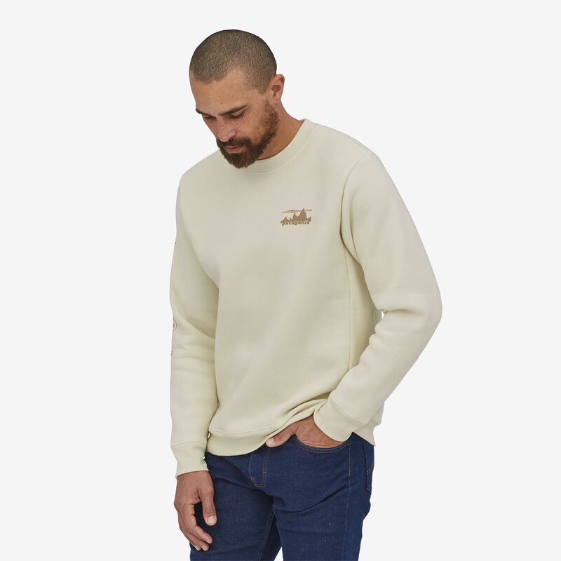 Patagonia 73 Skyline Uprisal Crew Sweatshirt - Birch White