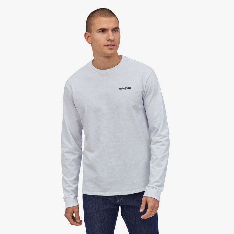 Patagonia Men's Long-Sleeved Fitz Roy Horizons Responsibili-Tee® - White