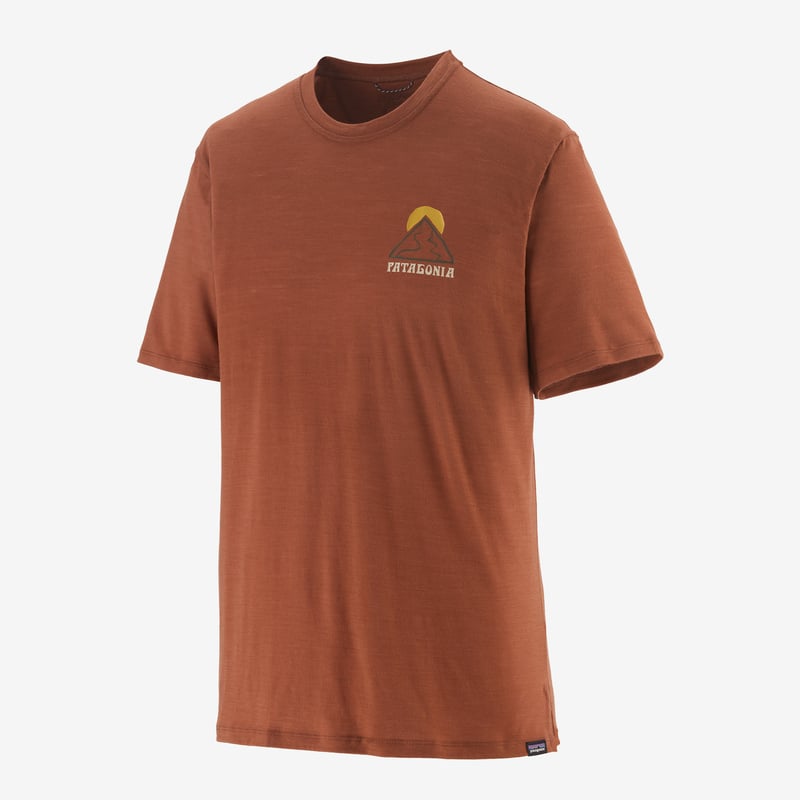 Patagonia Men's Capilene® Cool Merino Graphic Shirt - Slow Going: Sisu Brown