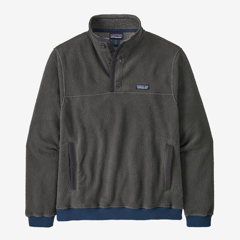 Patagonia Men's Shearling Button Fleece Pullover - X-Ray Grey™
