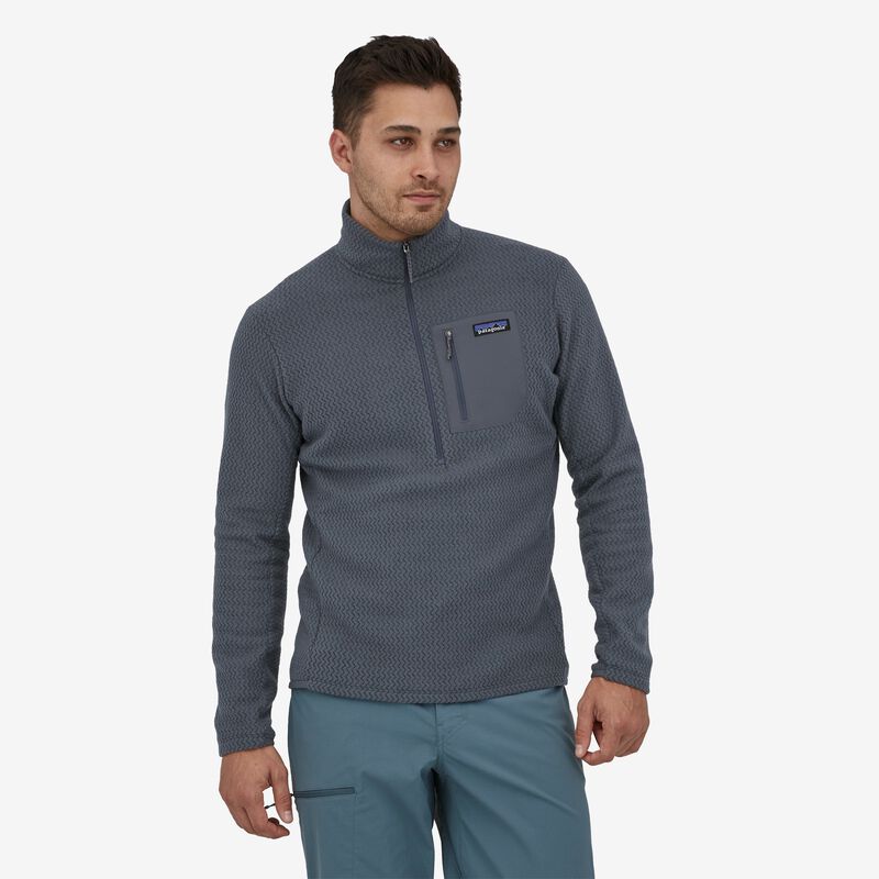 Patagonia Men's R1® Air Zip-Neck - Smolder Blue