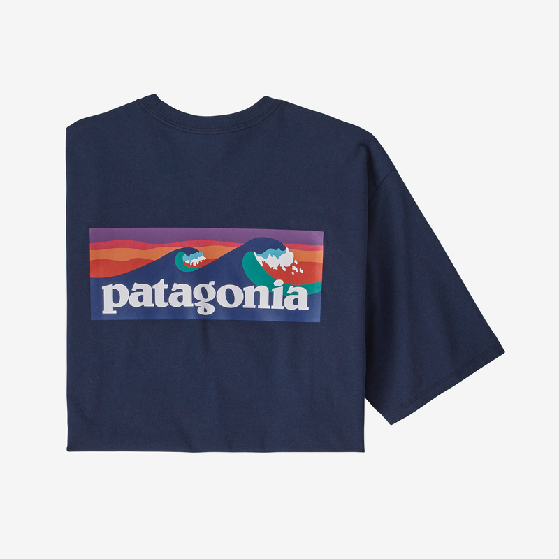 Patagonia Men's Boardshort Logo Pocket Responsibili-Tee® - Stone Blue