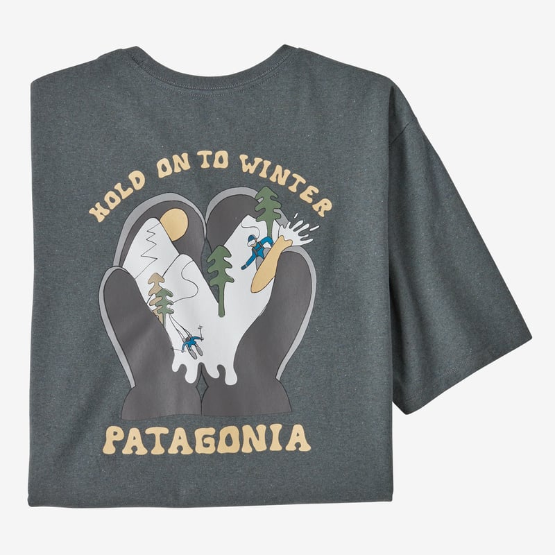 Patagonia Men's Hold On To Winter Responsibili-Tee® - Plume Grey