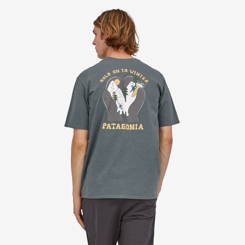 Patagonia Men's Hold On To Winter Responsibili-Tee® - Plume Grey